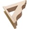 Ekena Millwork 8-in W x 32-in D x 32-in H Funston Trad Rough Cedar Woodgrain TimberThane Outlooker, Primed Tan OUTUR080X32X32FST04RCPR - alternate 5